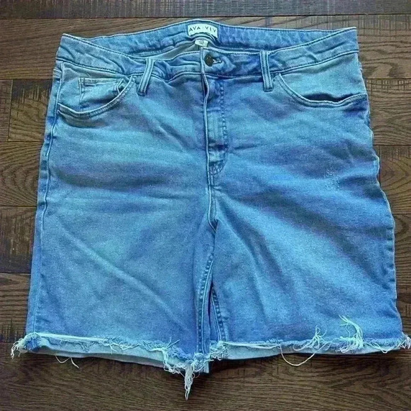 Ava & Viv Pants - Ava & Viv Jean Shorts Women’s Plus Size 18W